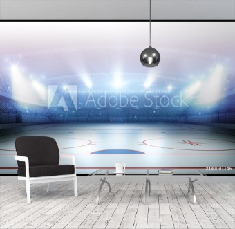 Picture of Ice hockey stadium 3d rendering